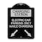 Signmission Charging Station Electric Car Parking Only While Charging with Left and Right Down Po, BS-1824-24282 A-DES-BS-1824-24282 - alternate 1